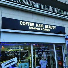 Création enseignes - Coffee Hair Beauty 2