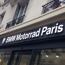 Création enseignes - BMW Motorrad Paris